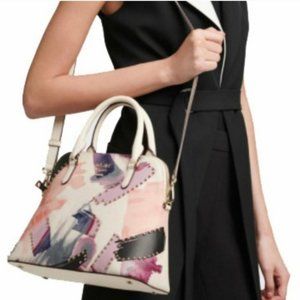 DKNY Donna Karen Ivy Studded Leather Crossbody